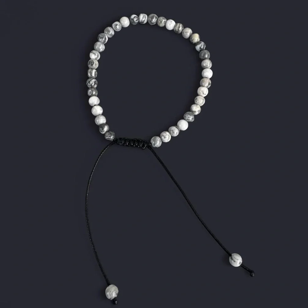 Gemstone Bead Bracelet Stack 4mm - 5pcs